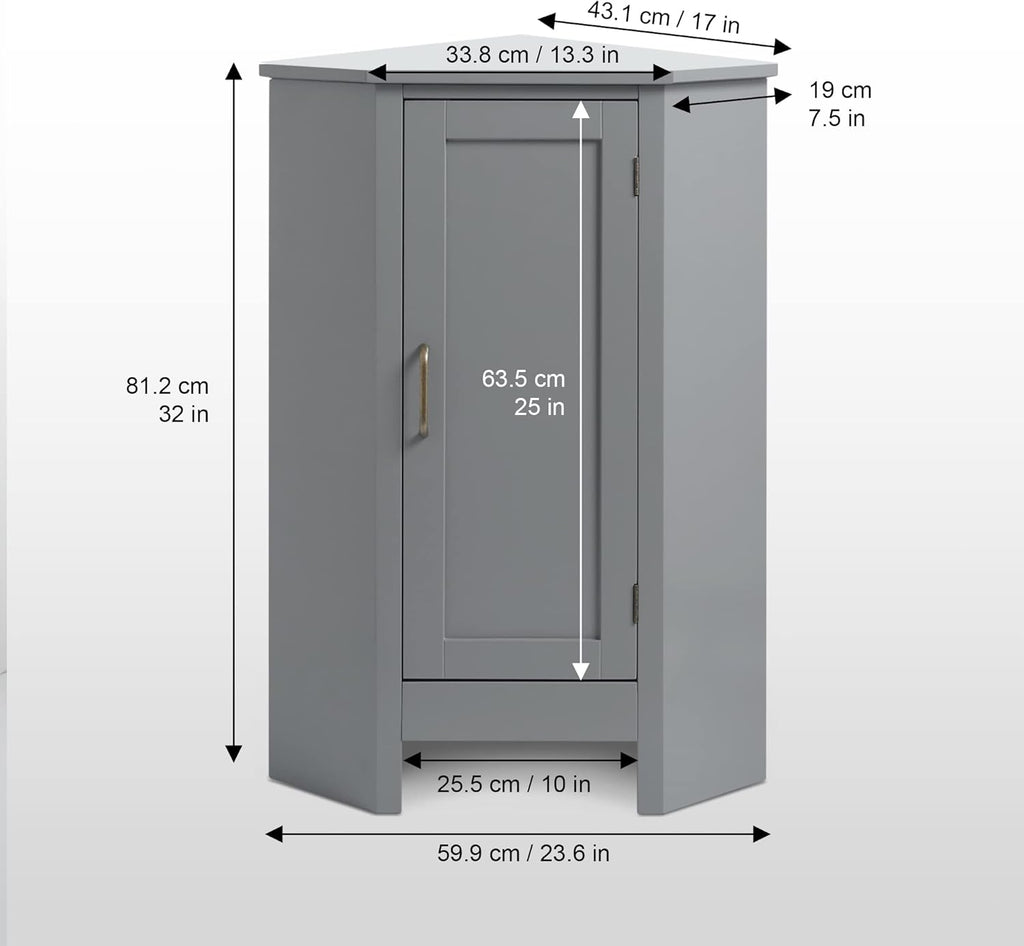 Grey Corner Cabinets M7093