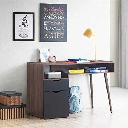 Computer Desk with Drawers Brown Z423894