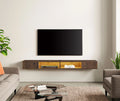 Brown Floating TV Stand for 65/75/80 Inch TV C45744