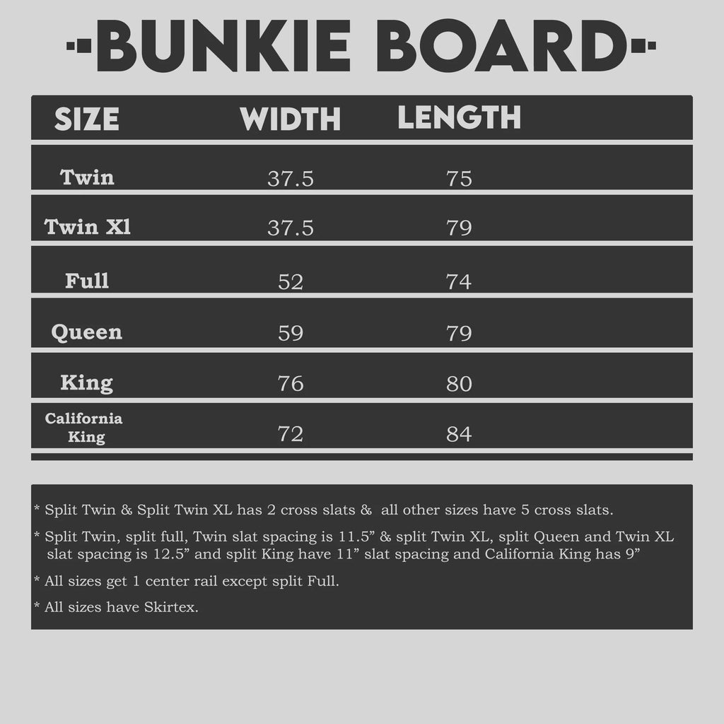 Queen Wood Bunkie Board A972