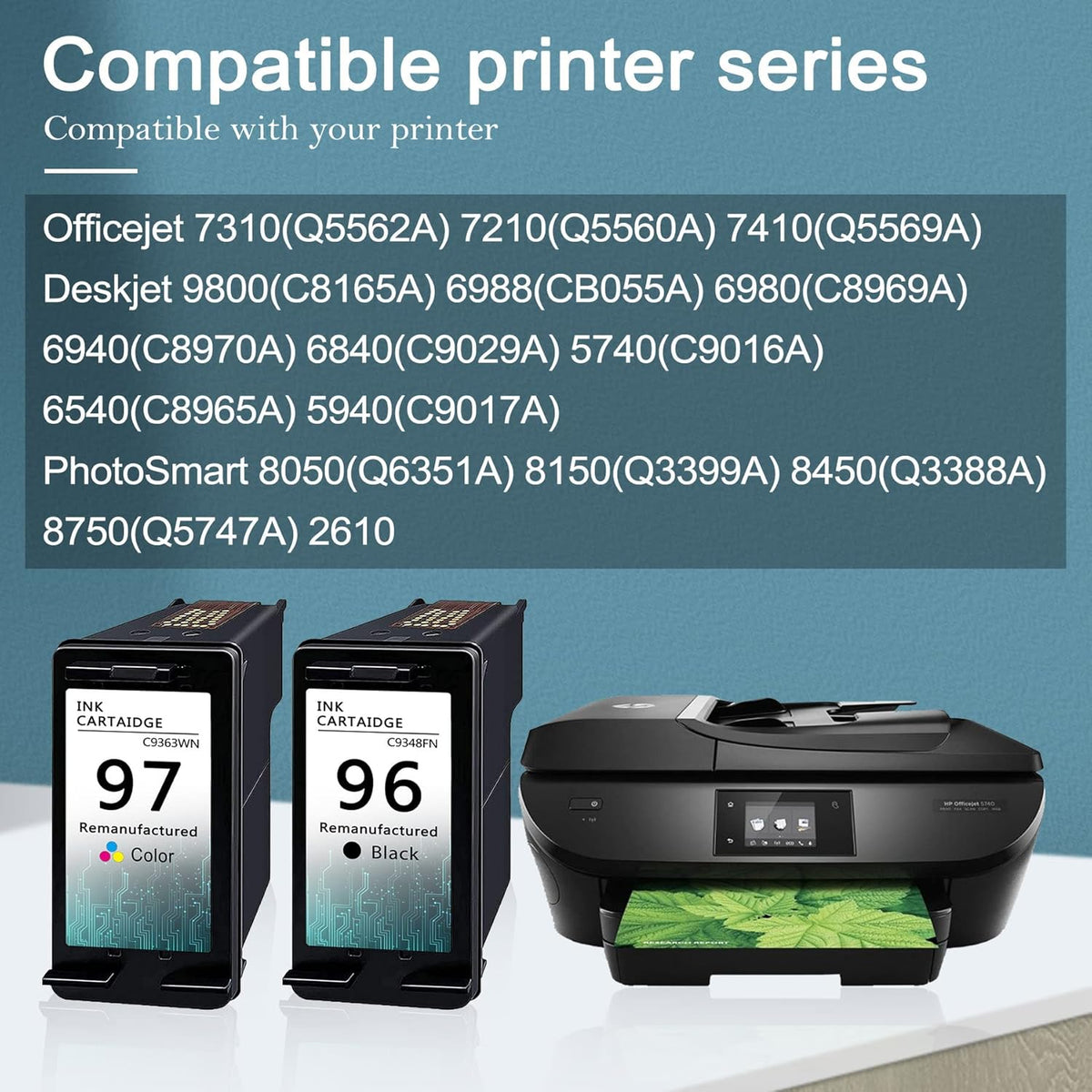 Compatible Remanufactured Ink Cartridge Replacement 5-Pack L94829