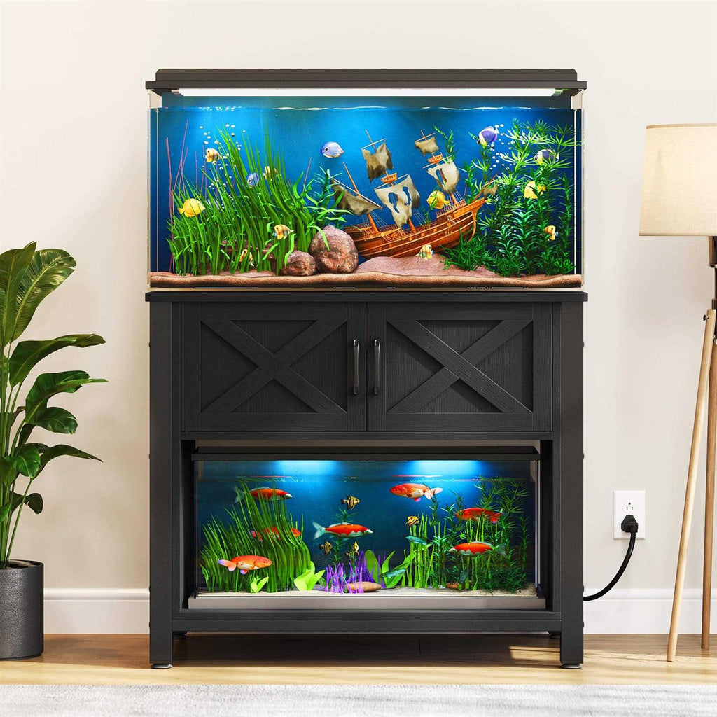 Heavy Duty Metal Aquarium Stand with Cabinet R122890