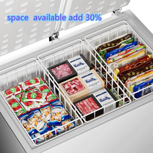 Pearl White Freezer Wire Baskets V538