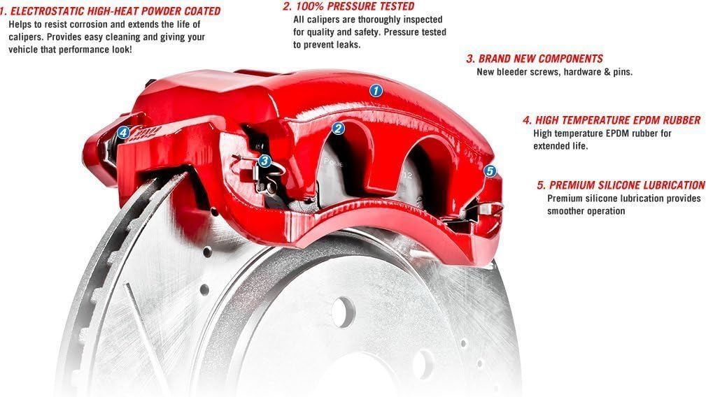 Front & Rear Brake Kit with Calipers F33543