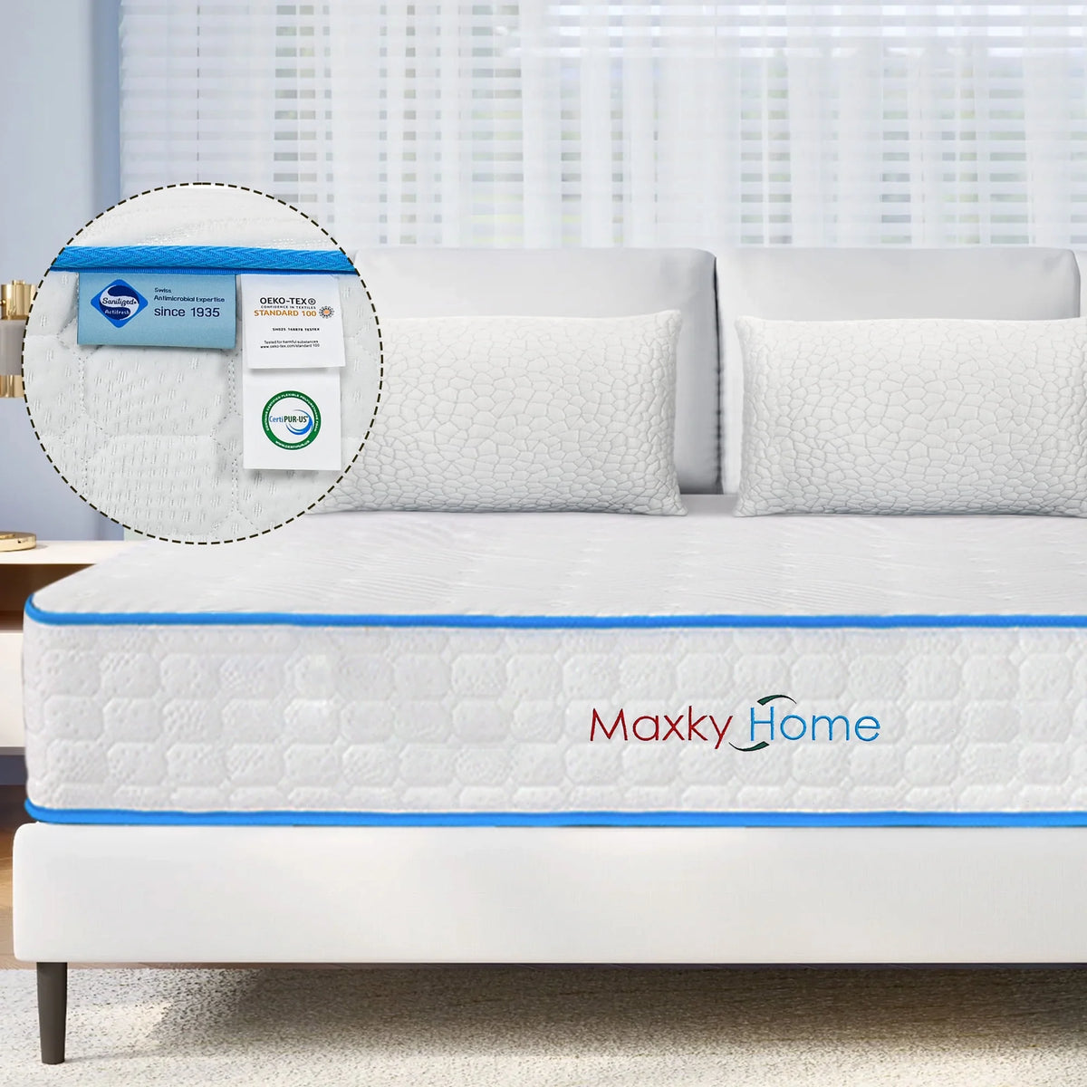 Queen Size Gel Memory Foam Hybrid Mattress T506571