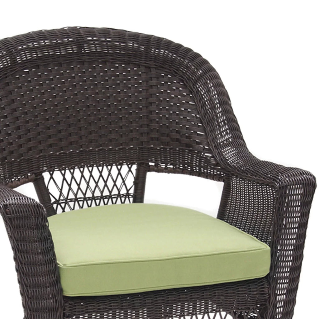 Black Wicker Chair with Cushion X3880