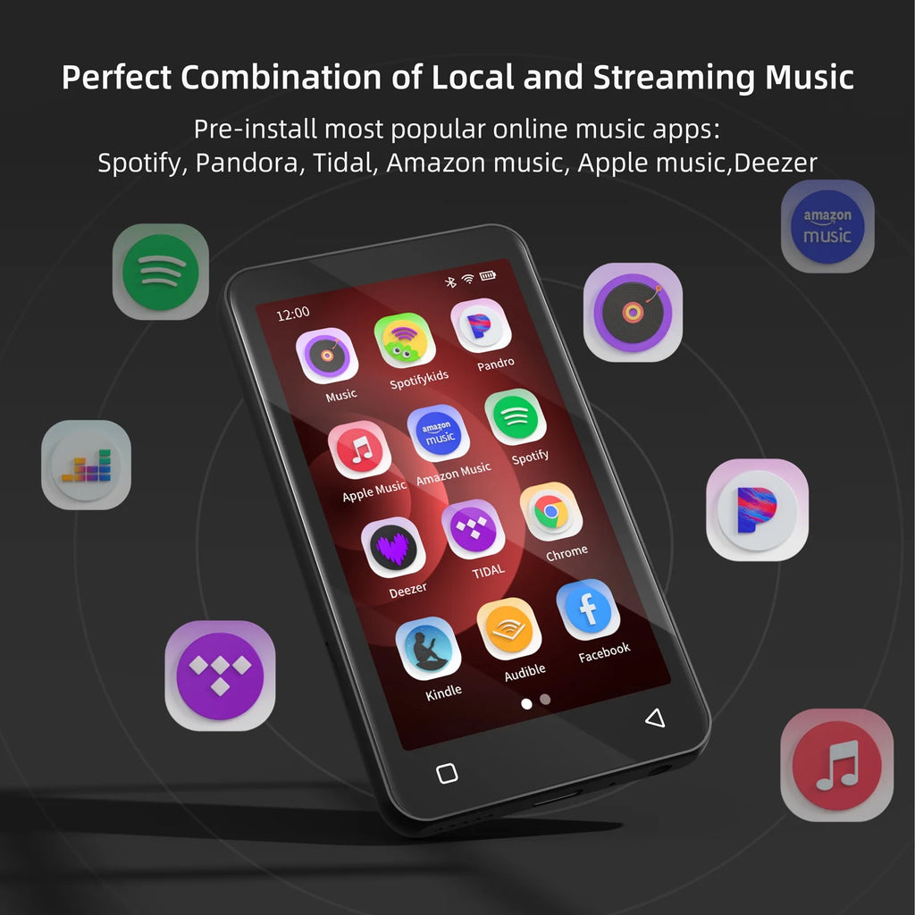 80GB Bluetooth WiFi MP3 Player with 4" Touch Screen J357
