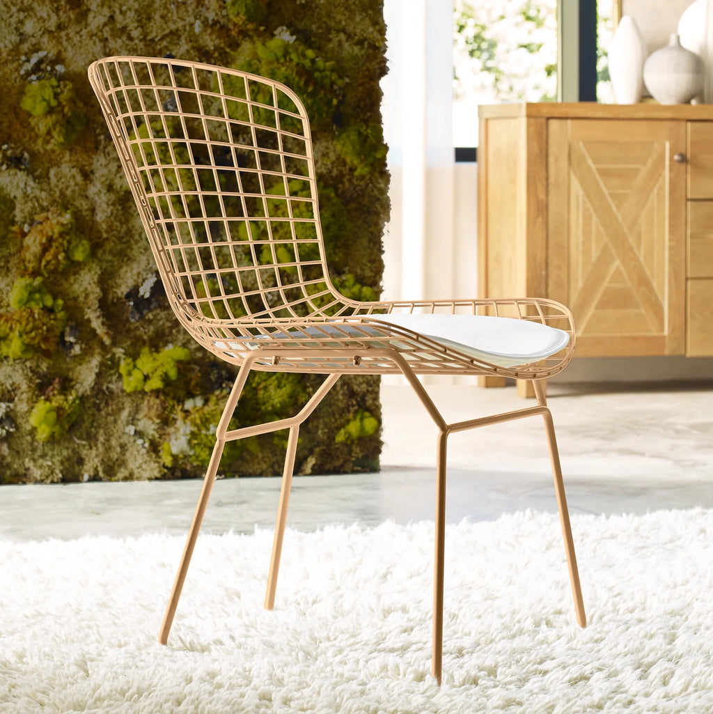 French Gold Wire Dining Side Chair Set of 2 E59670