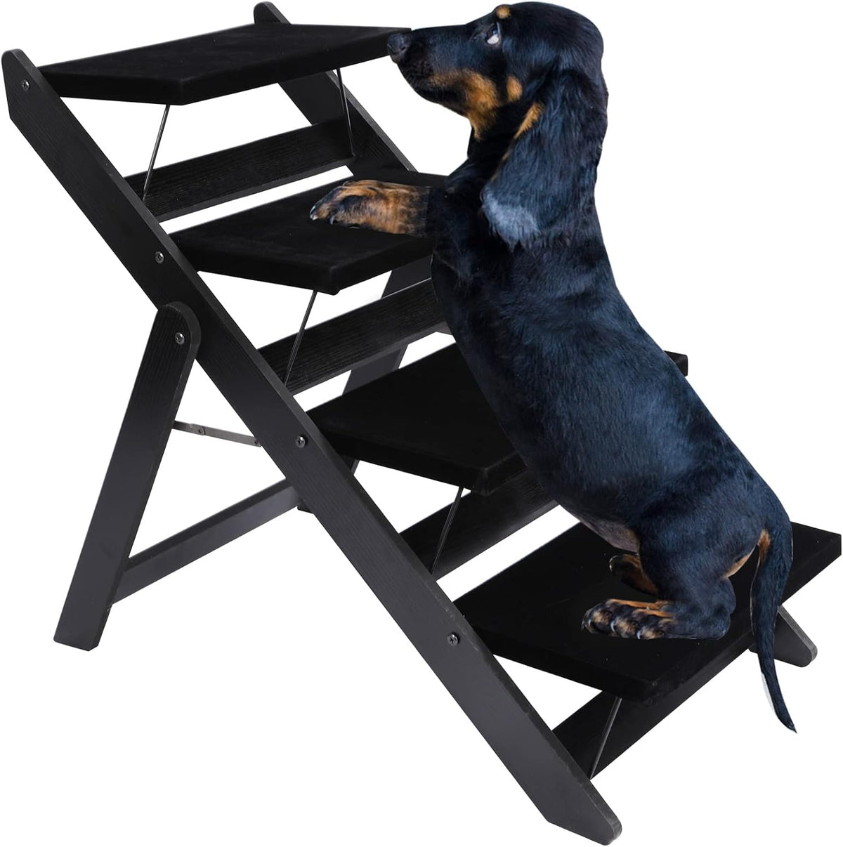 Wooden 2-in-1 Foldable Pet Steps, Pack of 2 L283