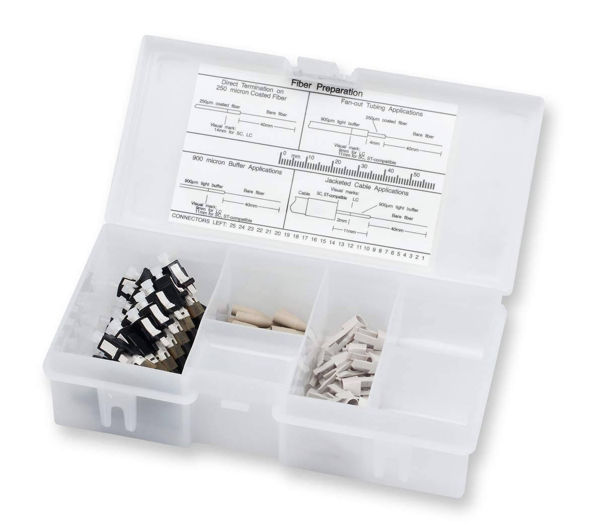 LC OM1 Multimode Fiber Optic Connector Organizer Pack of 25 O152
