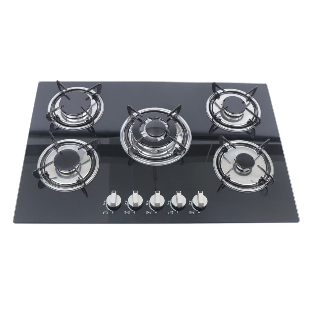 30 Built in Tempered Glass 5 Burners Gas Cooktop C8793