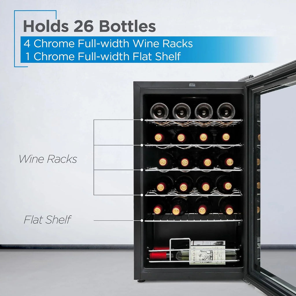 24 Bottle Wine Fridge with LED Display Q173