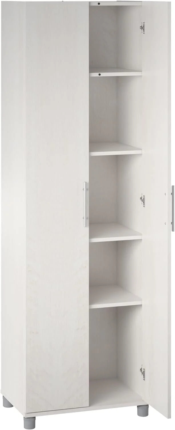 24" Utility Storage Cabinet in Ivory Oak D496