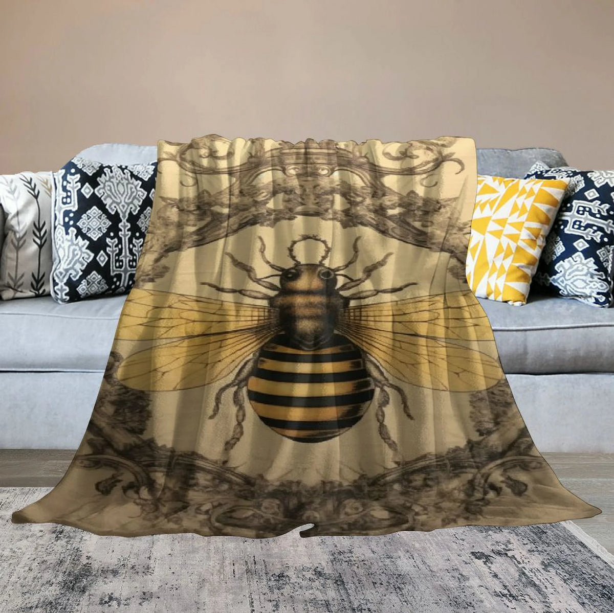 Queen Bee Throw Blanket J9298