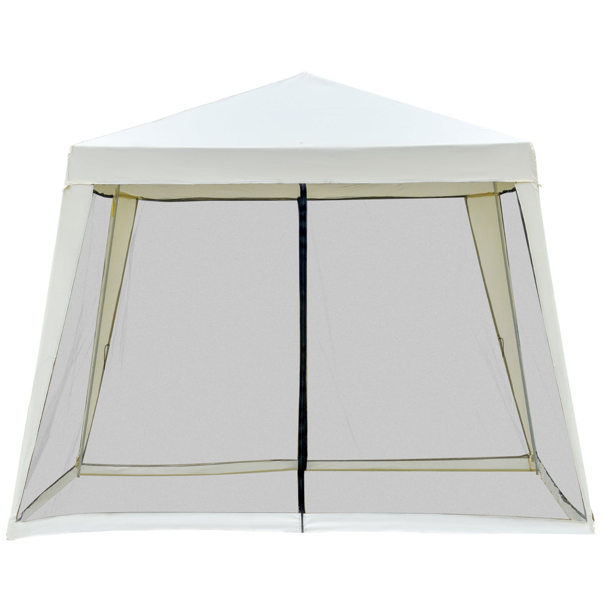 10' x 10' Folding Slant Leg Screened Canopy Tent with Mesh Sidewalls T19605