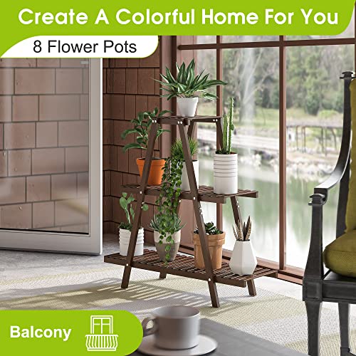 Bamboo 3 Tier Plant Stand F5941