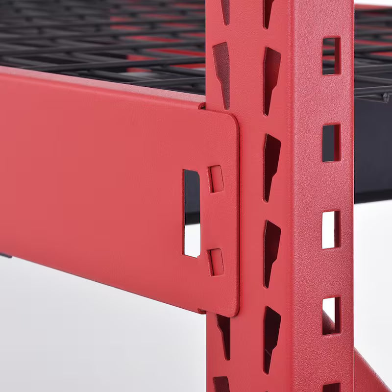 5-Tier Steel Garage Storage Shelving Unit in Red B237775