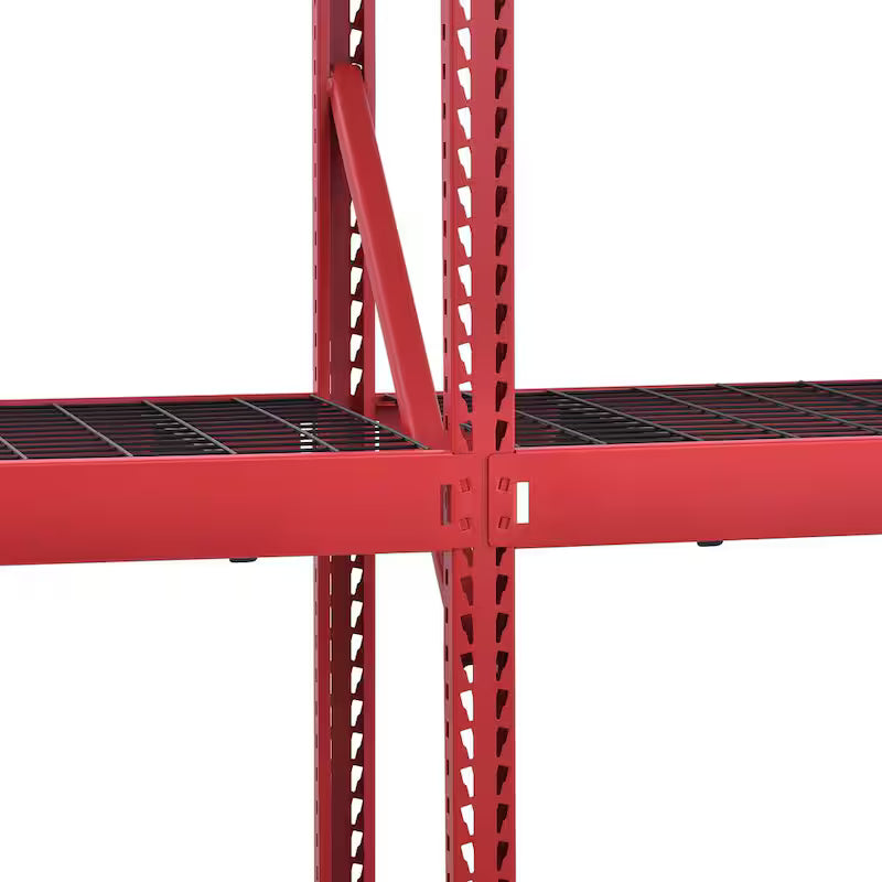 5-Tier Steel Garage Storage Shelving Unit in Red B237775