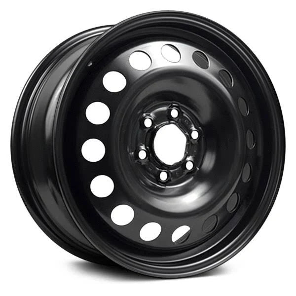 17x22 Steel Wheel 6 Lug Black D231700