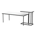 White 2-Piece Metal Coffee Table Set C80991