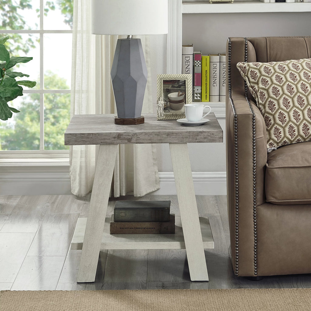 Contemporary Wood End Table T5635