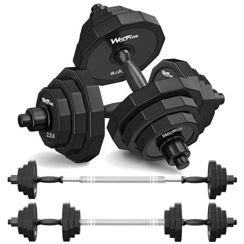 Adjustable Dumbbell Set with Solid Steel and Connector W6096