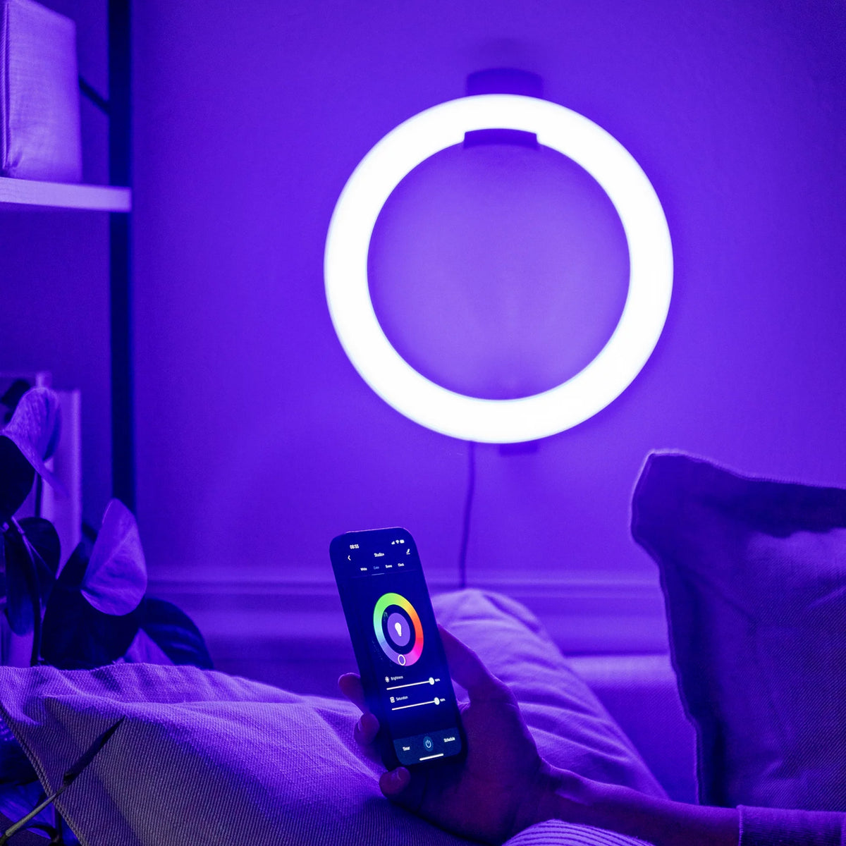 LED Ring Lamp and Vlogging Light Kit with Tripod Stand D952386