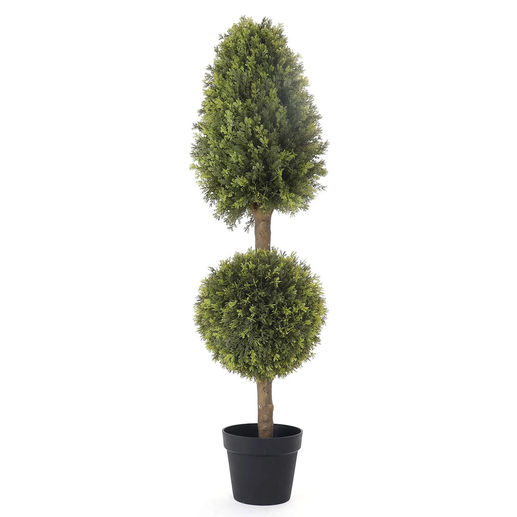 Artificial 4' Topiary Ball Tree 2 Pack F90559