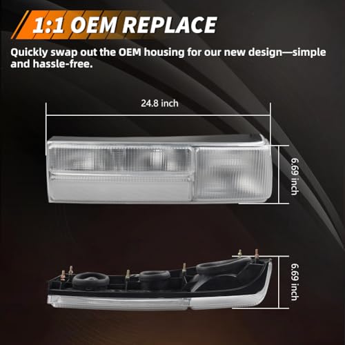 Smoked Lens Tail Light with Housing L855
