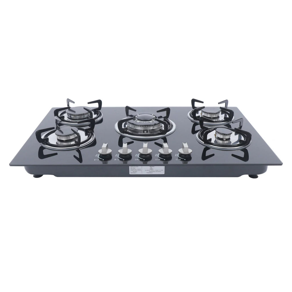 30 Built in Tempered Glass 5 Burners Gas Cooktop C8793