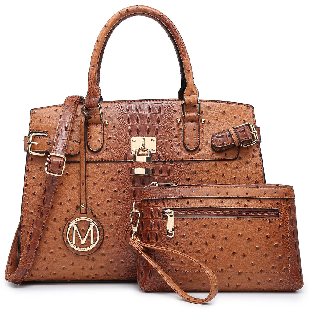 Top Handle Tote Handbags Shoulder Bags with Wristlet Wallet A393197
