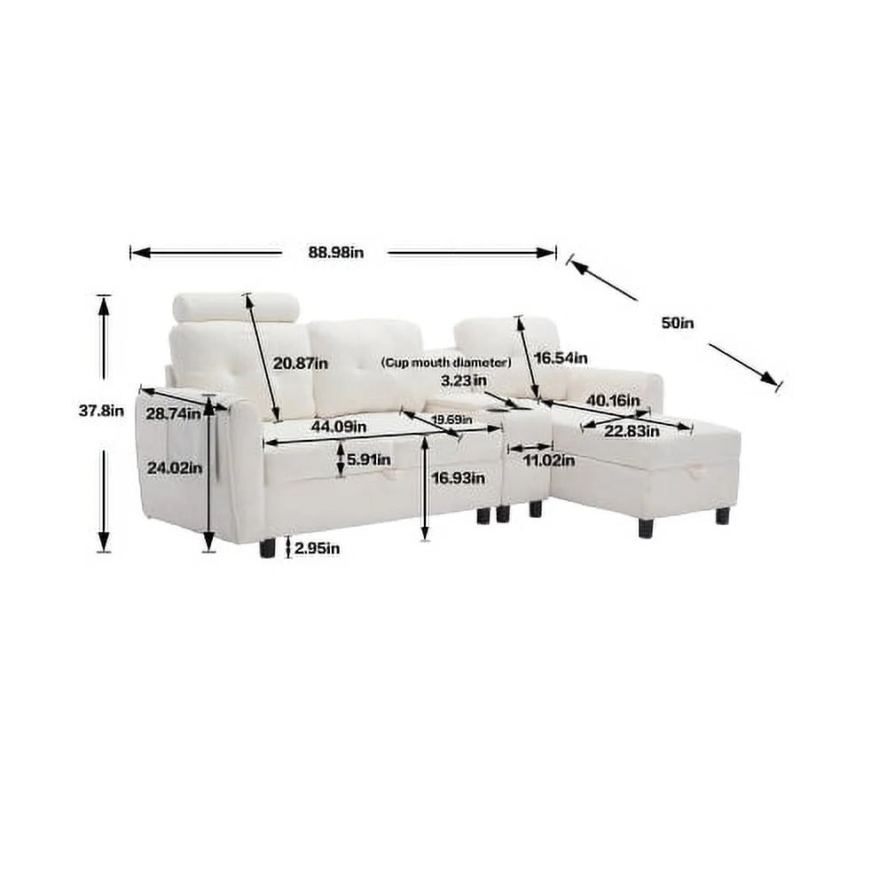 Cozy Sectional Sofa J264061