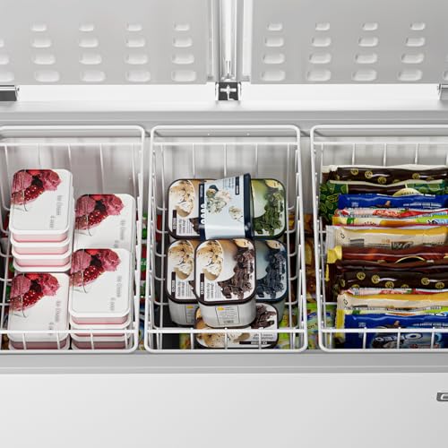 Pearl White Freezer Wire Baskets V538