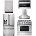 36 Gas Range, Hood, Microwave, Refrigerator, Dishwasher U15095
