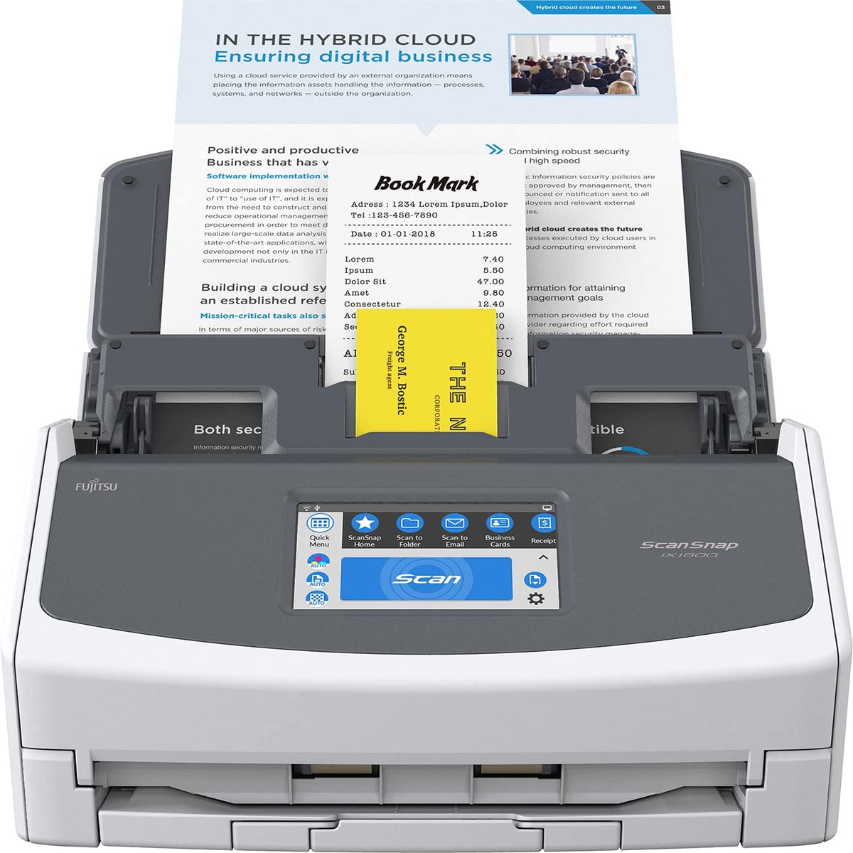 Black Document Scanner W931