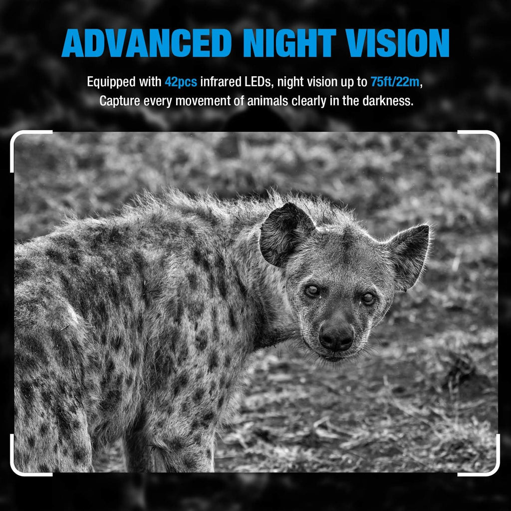 2-Pack Night Vision Trail Cameras 20MP 1296P Waterproof D87274