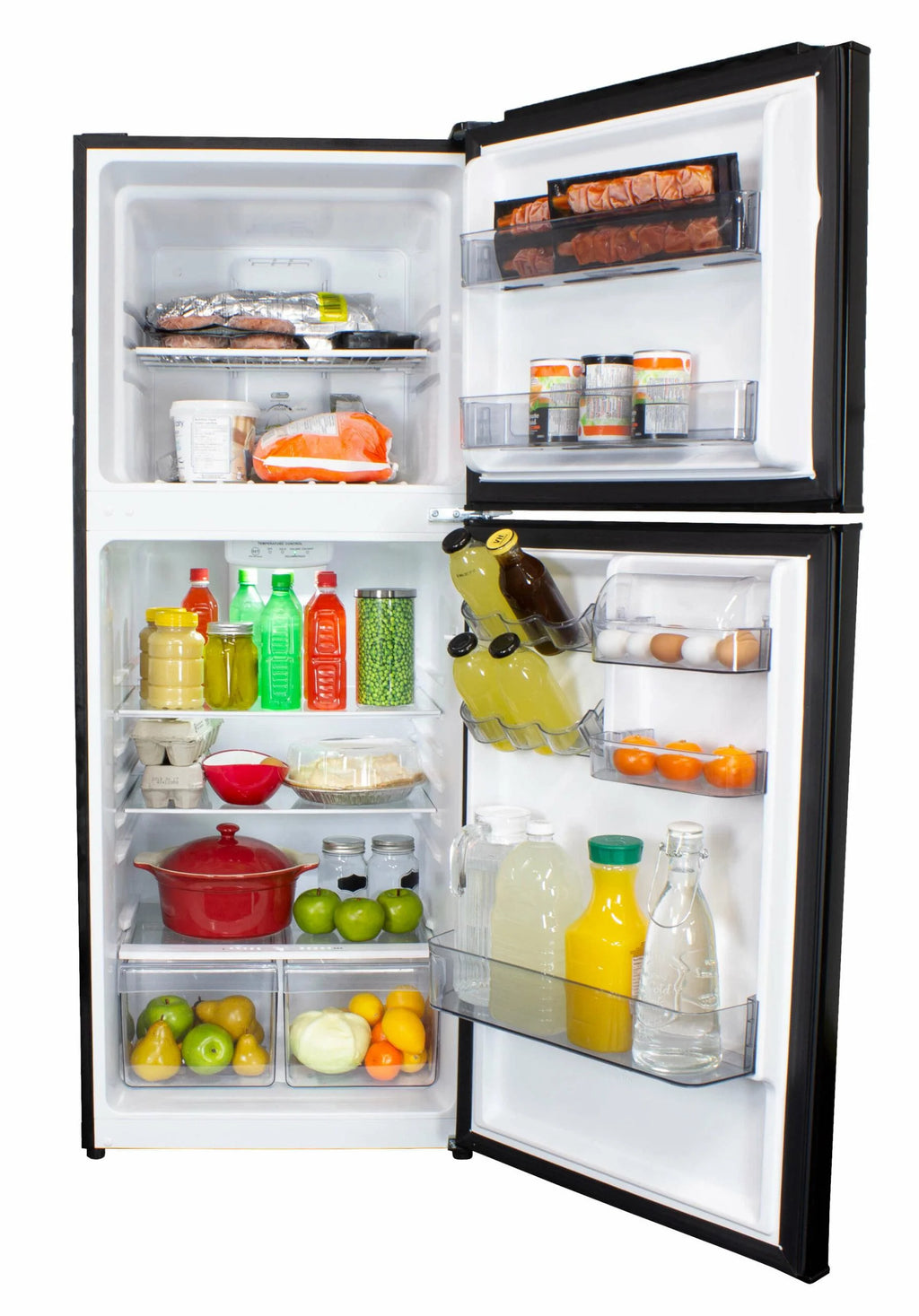 10.0 cu. ft. Black Top Mount Fridge Q5957