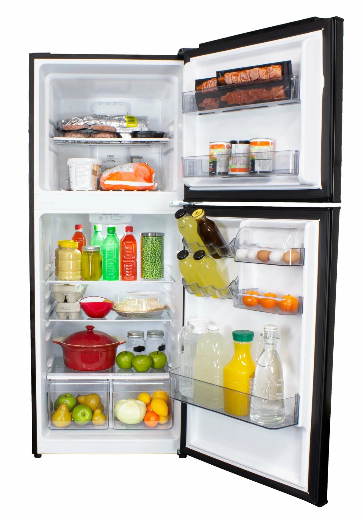 10.0 cu. ft. Black Top Mount Fridge Q5957