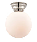 1 Light 10 inch Flush Mount in Polished Nickel Z176