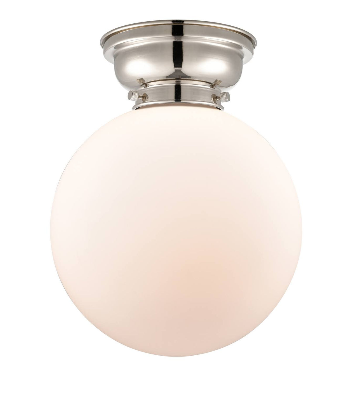 1 Light 10 inch Flush Mount in Polished Nickel Z176
