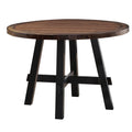 Round Wooden Dining Table Brown M6931