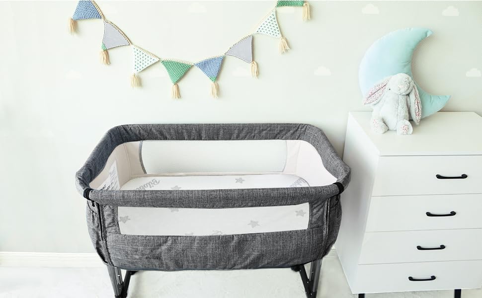 Waterproof Breathable Bassinet Mattress Pad with Removable Zippered Cover W40628