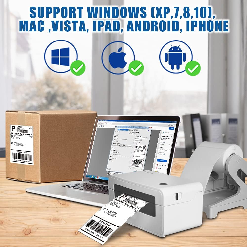 Bluetooth Thermal Label Printer 4x6 Y38804