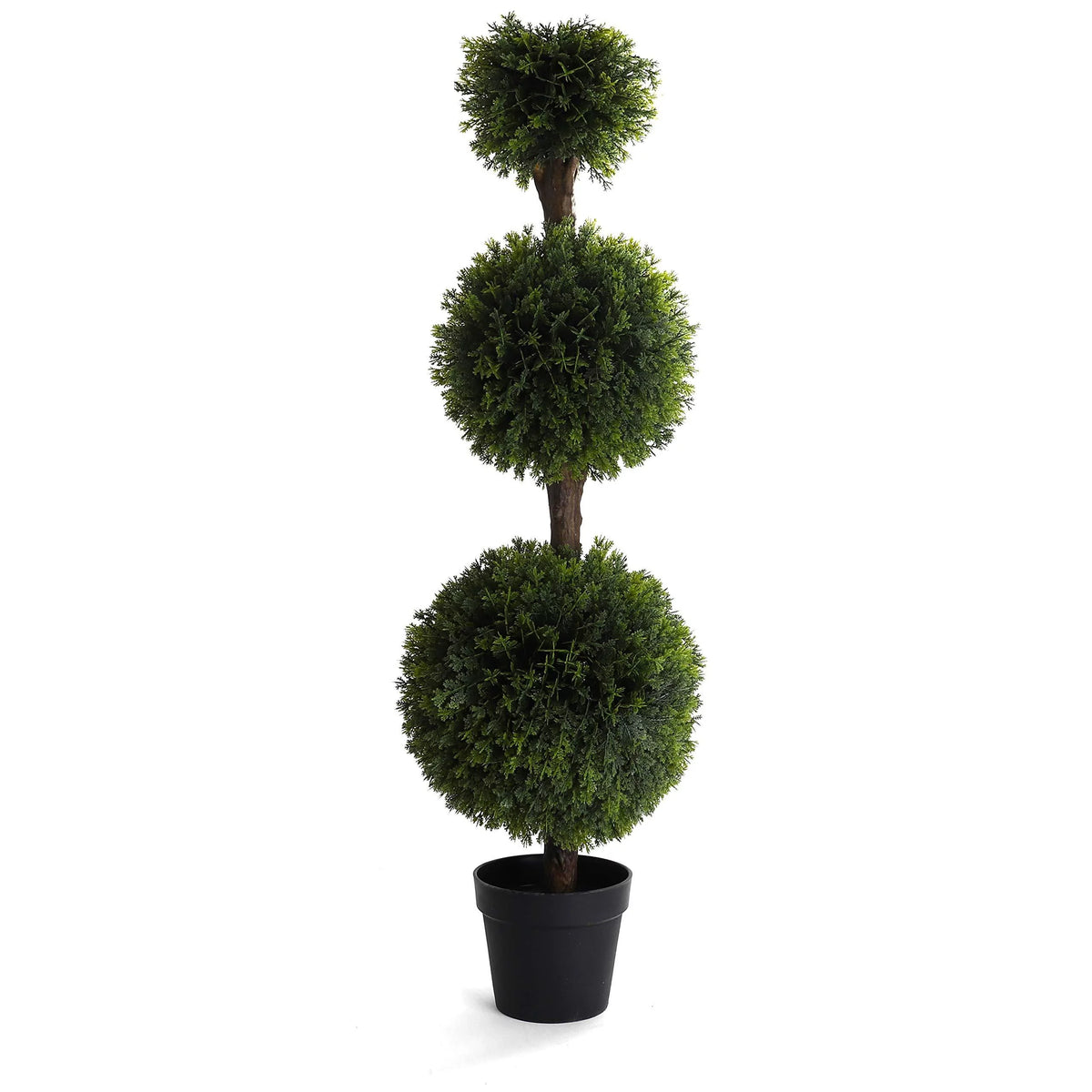 Artificial 4' Topiary Ball Tree 2 Pack F90559