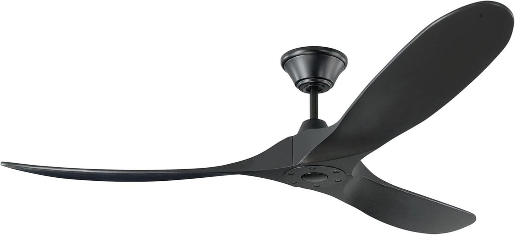 Matte Black Outdoor Ceiling Fan with Remote Control D139