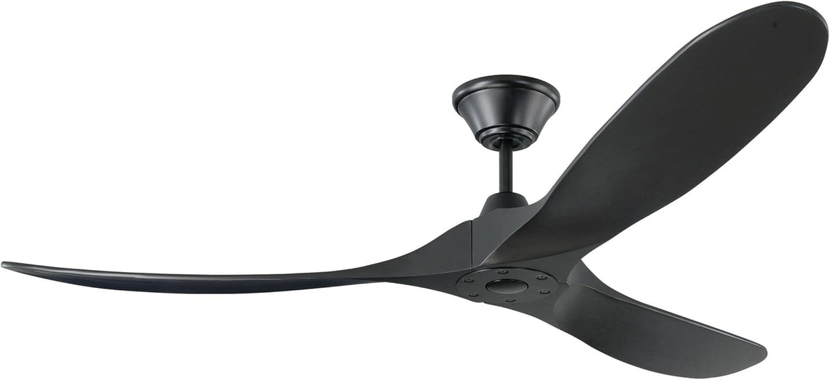 Matte Black Outdoor Ceiling Fan with Remote Control D139