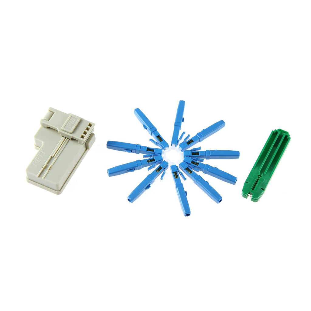 100pcs LC UPC Fiber Optic Quick Connector Single Mode 9/125 Q33460