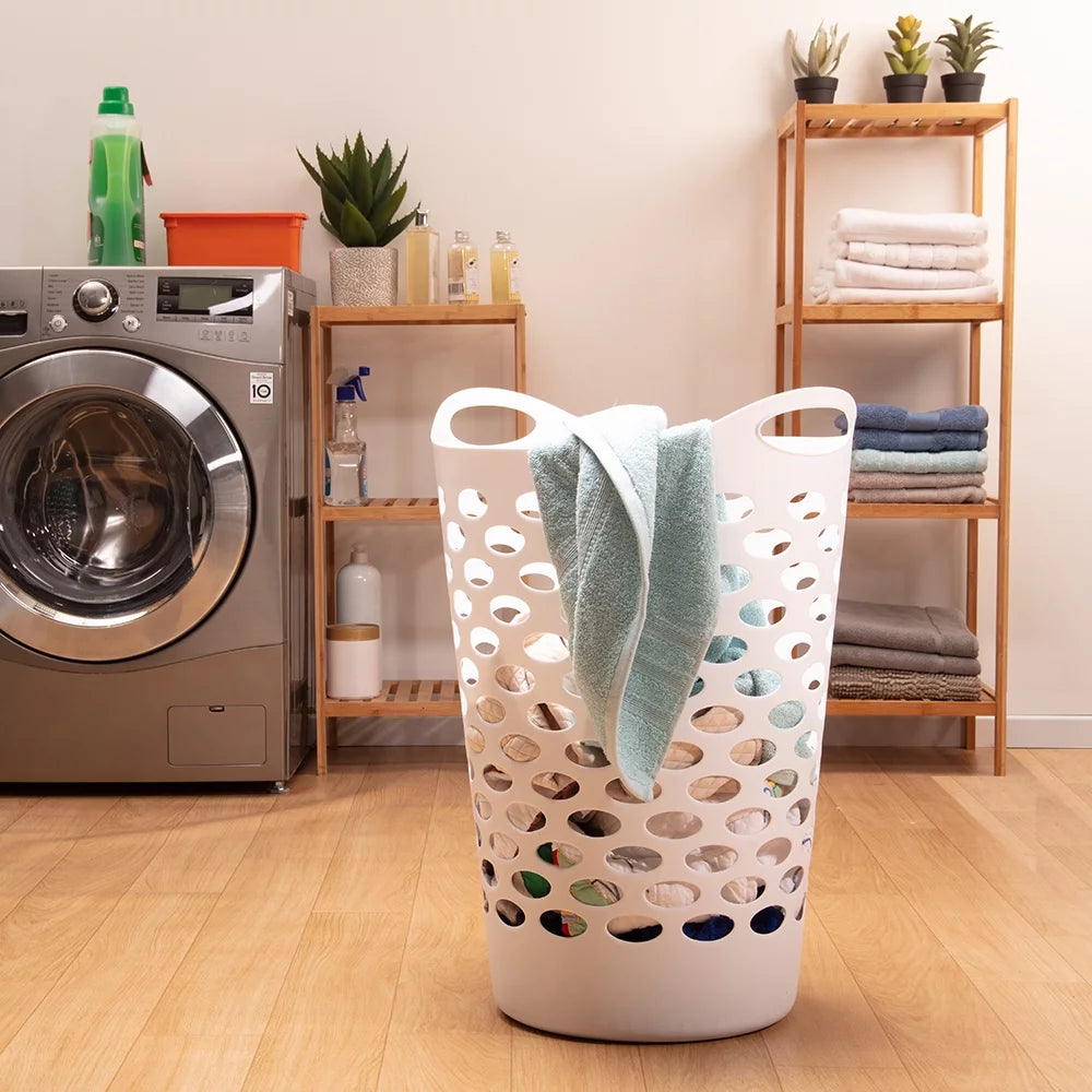 White 3 Pack Round Laundry Hamper D444631