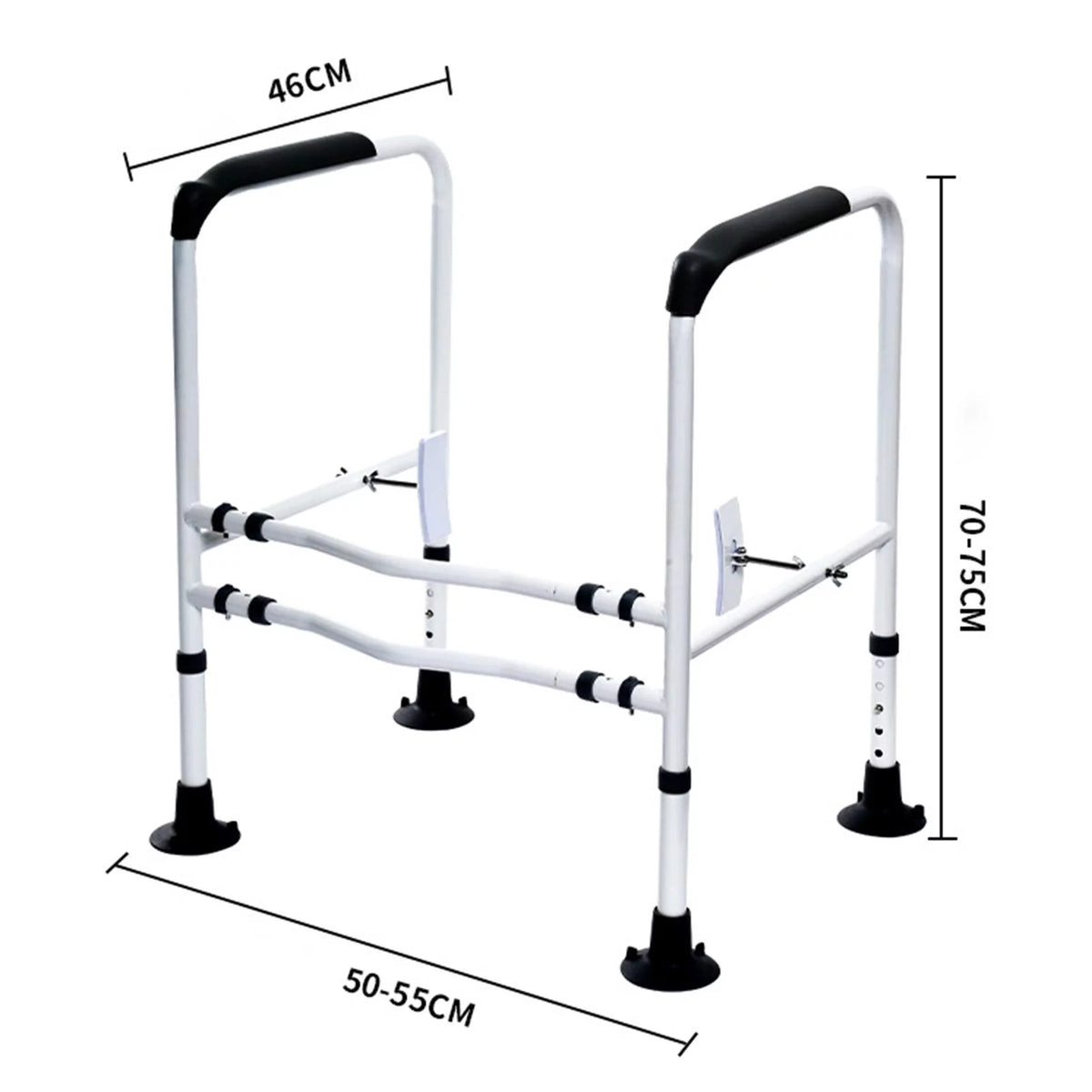Black Toilet Grab Bar O35877