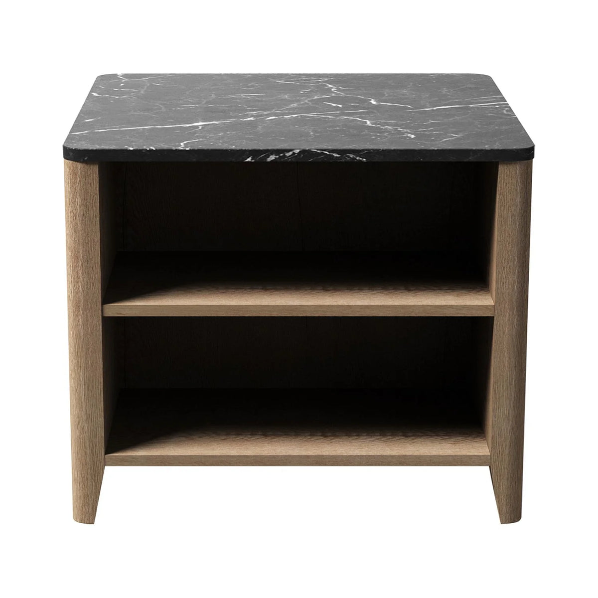Tobacco Wood Grain Coffee Table with 2 Open Shelf O8215